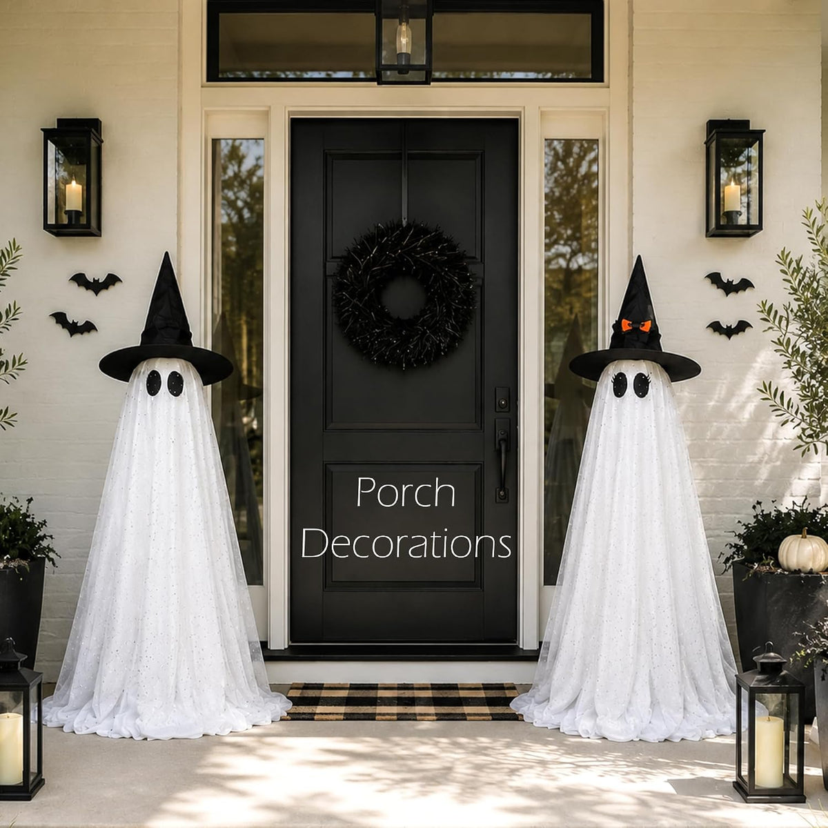 2-Pack Halloween Light Up Ghost Decorations with Remote Control