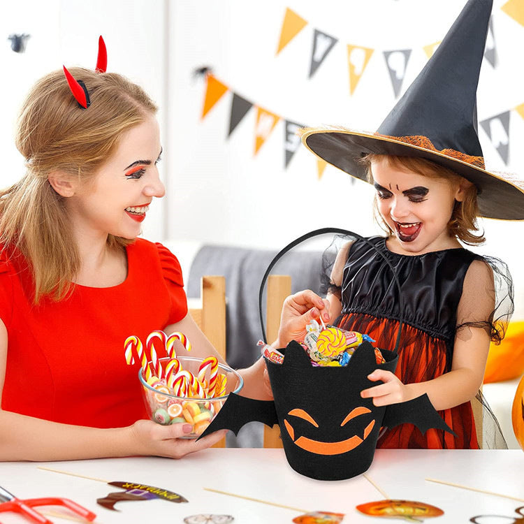 Spooky Halloween Pumpkin Candy Bucket – Perfect for Trick-or-Treating