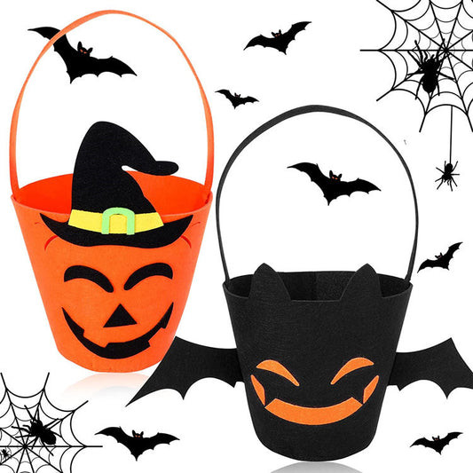 Spooky Halloween Pumpkin Candy Bucket – Perfect for Trick-or-Treating